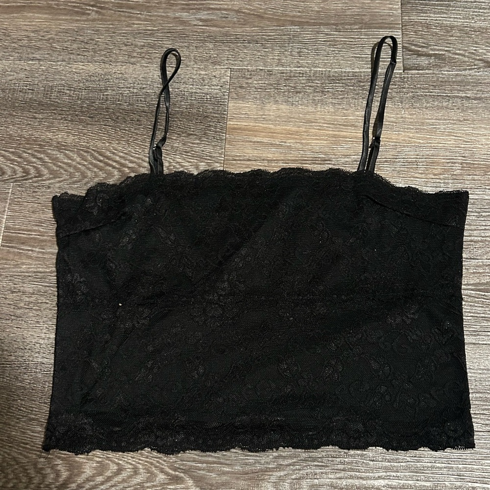 Black lace tank